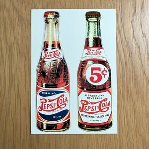 Vintage 1997 Pepsi Cola Postcard‎ Classico San Francisco Bottles Soda Pop Art